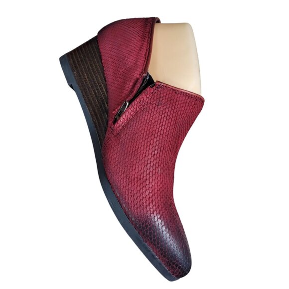 Bussola Weyburn Willow wedges Missouri Wine Red Women's Size 9.5-10/ EU 40 - Picture 1 of 10